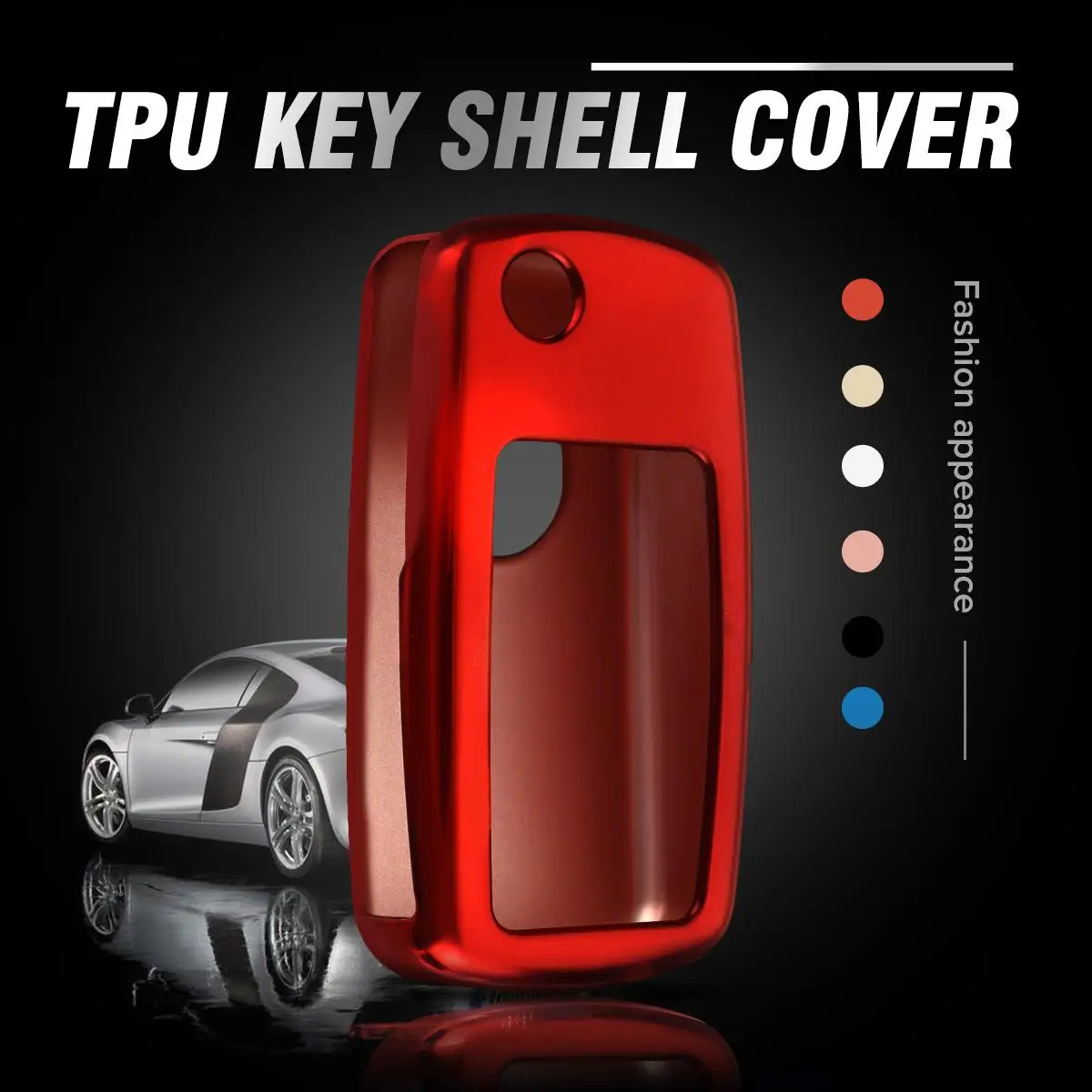 

TPU Car Key Case For Volkswagen for VW Passat Golf Jetta Bora Polo Sagitar Tiguan CC Transporter Cover Protector 2009 - 2013