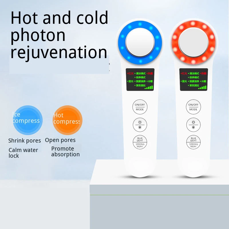  Face Cleaner Pimple Remover Tool Beauty Skin Care Tool Red And Blue Light Instrument Whitening Anti