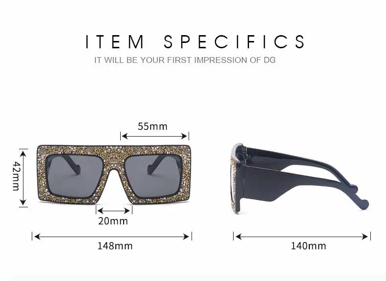 Квадратные Солнцезащитные очки женские цветные Rhinestone леопардовые солнцезащитные очки с большими рамами акриловые градиентные очки UV400