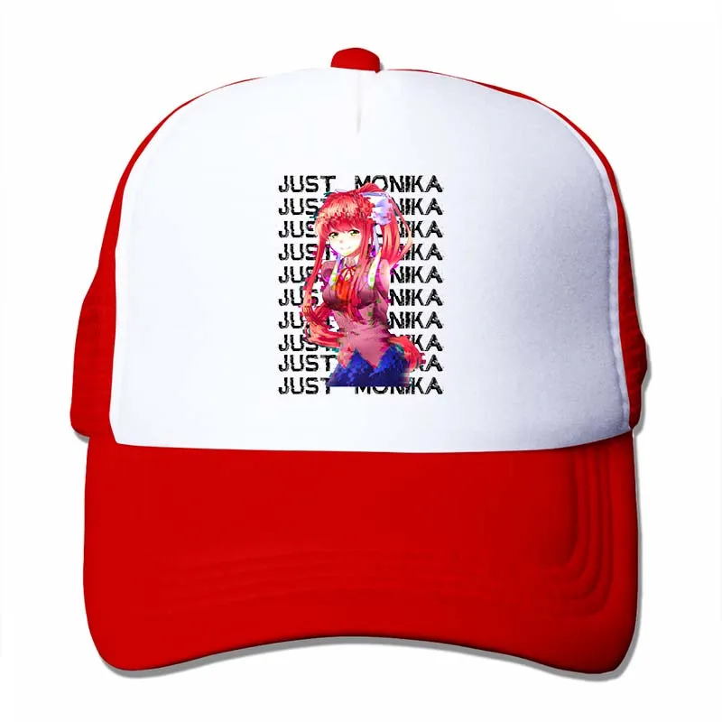 Just Monika-DDLC бейсбольная кепка для мужчин и женщин, Кепка для водителя грузовика, модная Регулируемая Кепка - Цвет: 4-Red