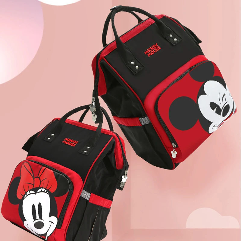 Disney usb сумка для подгузников рюкзак Подогрев бутылки Микки Минни детская сумка для мамы lager емкость дорожная сумка для подгузников для беременных