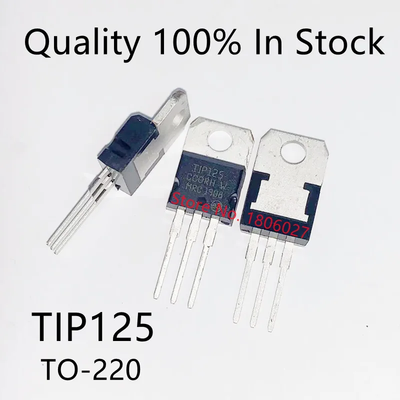 10 шт./лот TIP125 5A 60V Darlington трубка питания труба транзистор TO-220 | Электронные