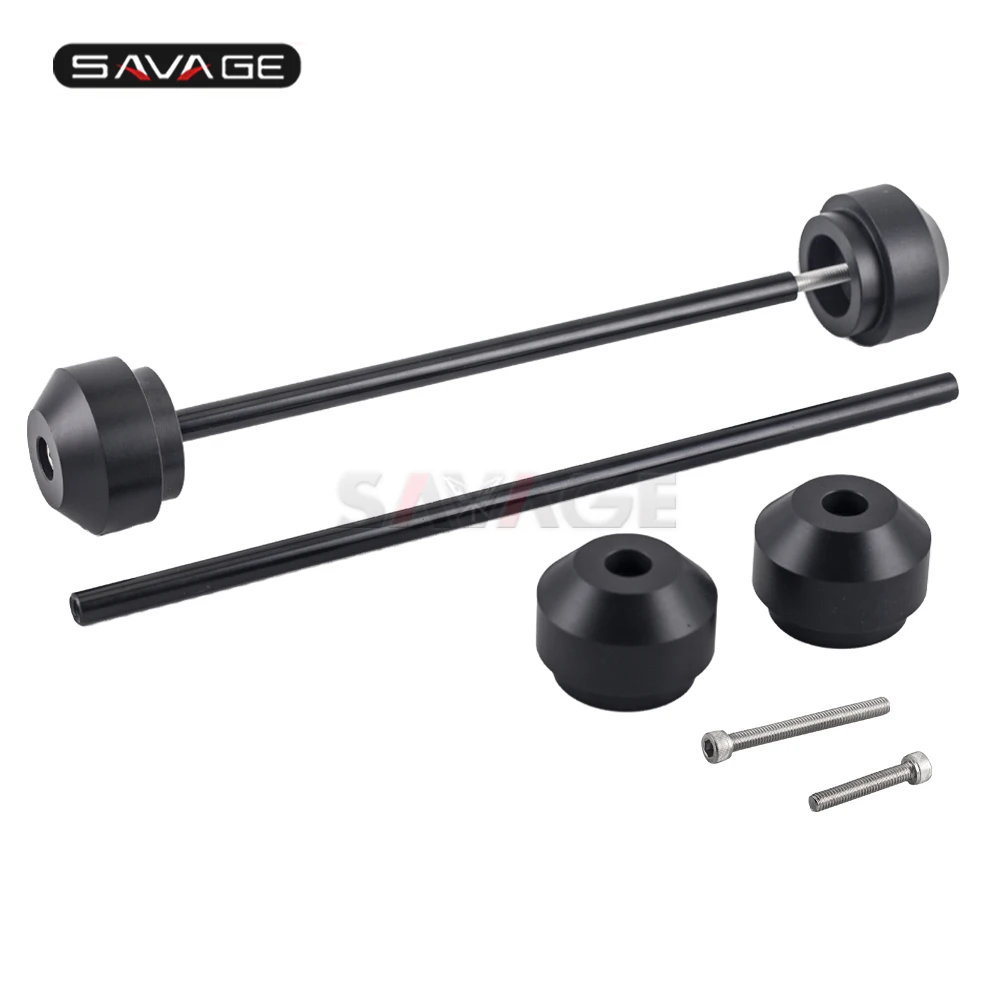 Rear Front Axle Fork Crash Sliders For YAMAHA MT-07 FZ-07- MT07 FZ07 Motorcycle Accessories Wheel Protector MT FZ 07