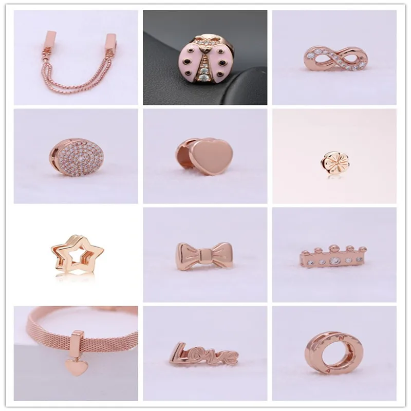 

Pan home Reflexions watch chain accessories ROSE rose gold variety of clips