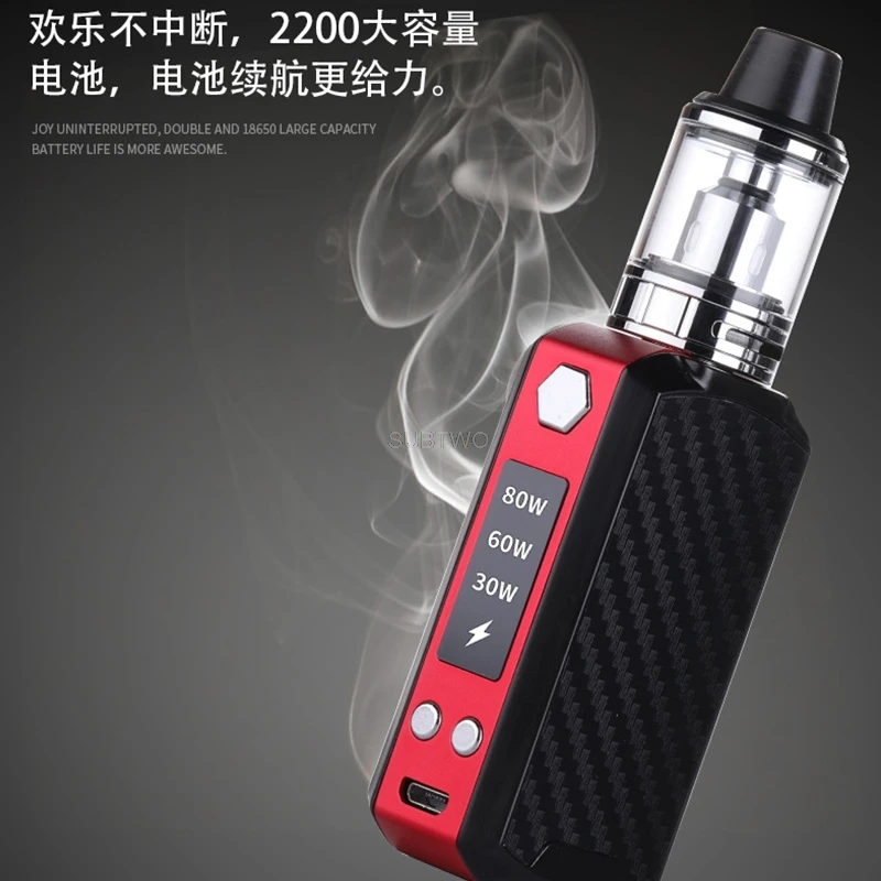 JSD 80 Вт коробка мод vape комплект 2200 мАч встроенный аккумулятор с 3,5 мл емкость для жидкости испаритель кальян ручка электронная сигарета стартовый набор