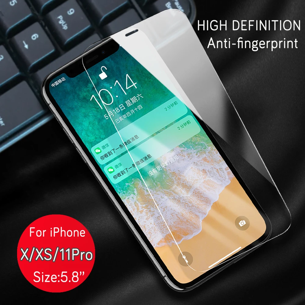 Iphone 11, анти-светильник Blue Ray, закаленное стекло для iphone 11 Pro Ma, защита от подписывания экрана для iphone X, XR, XS, 6, 7, 8 P, 2 шт - Цвет: 9 HD X XS 11Pro
