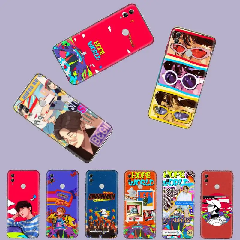 Bangtan Boys Hope World Bling милый чехол для телефона Huawei Honor view 7a5.45inch 7c5.7inch 8x 8a 8c 9 9x10 20 10i 20i lite