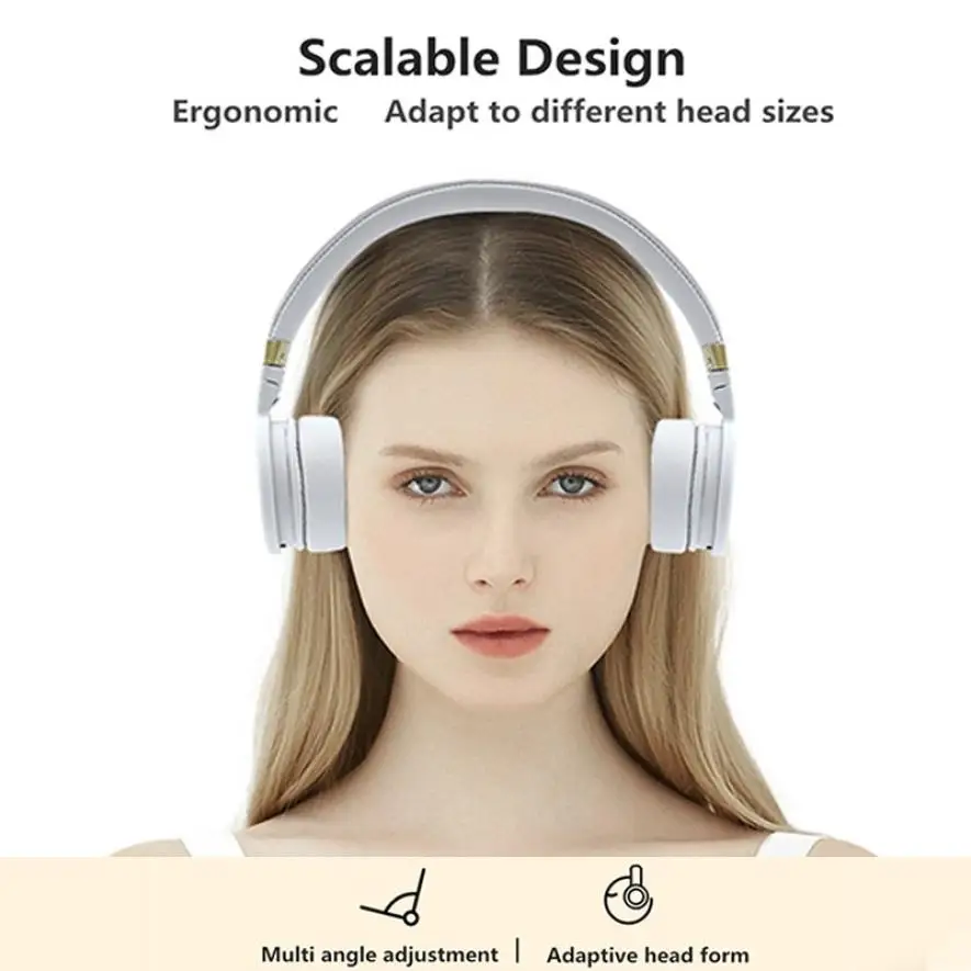 New Arrival Wireless Bluetooth 5.0 Headphones Foldable Sports Headset Stereo Music Earphone With Microphone Handfree MP3 Player