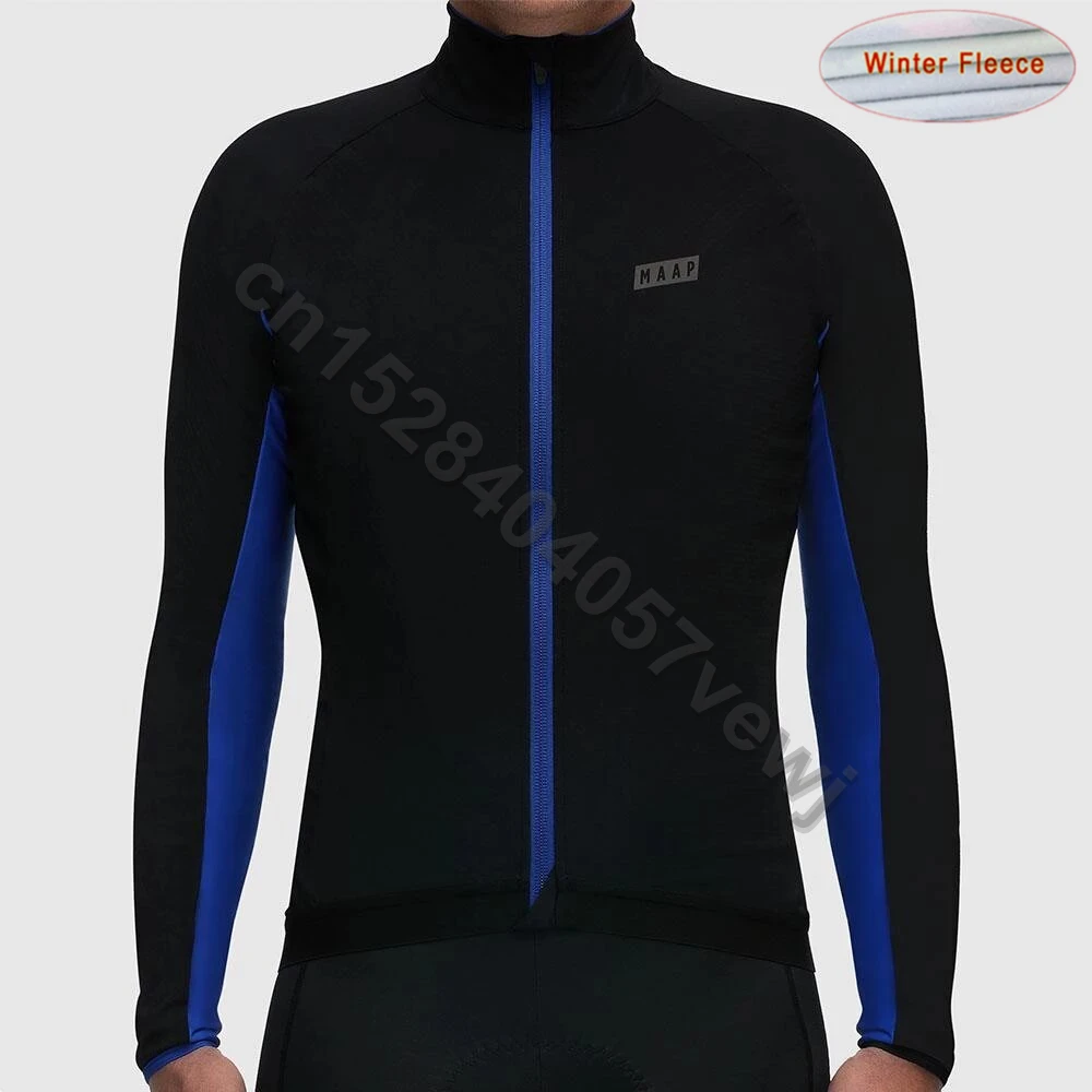 Pro MAAP Мужская одежда для велоспорта с длинным рукавом Ropa Ciclismo Invierno Hombre зимний теплый флисовый комплект для велоспорта из джерси и комбинезона