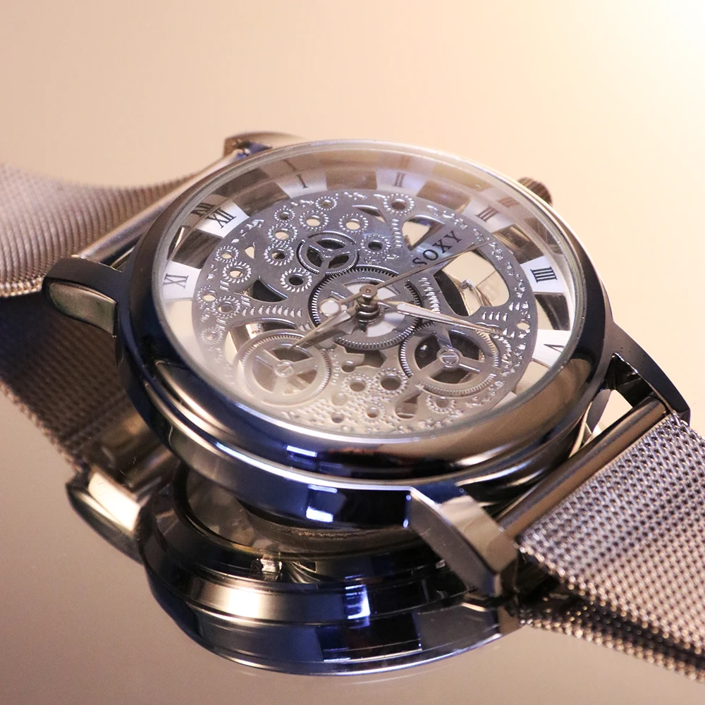 Часы наручные SOXY мужские скелетоны роскошные ажурные|reloj brand|reloj relojreloj masculino |