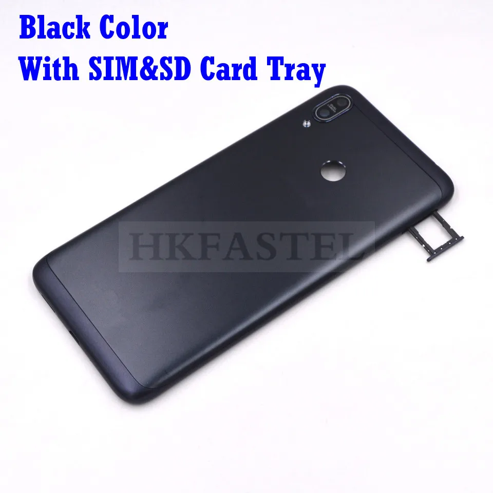 Для Asus Zenfone Max(M2) ZB633KL задняя крышка батарейного отсека Крышка лотка для sim-карты SD кнопка регулировки громкости объектив камеры