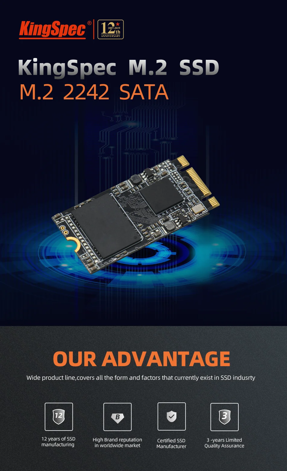 Kingspec SATA Signal 2242 M.2 SSD 64GB 128GB Disco Duro SSD 256GB 512GB 2280 Interne M2 HDD жесткий диск для ноутбука/планшета/ноутбука