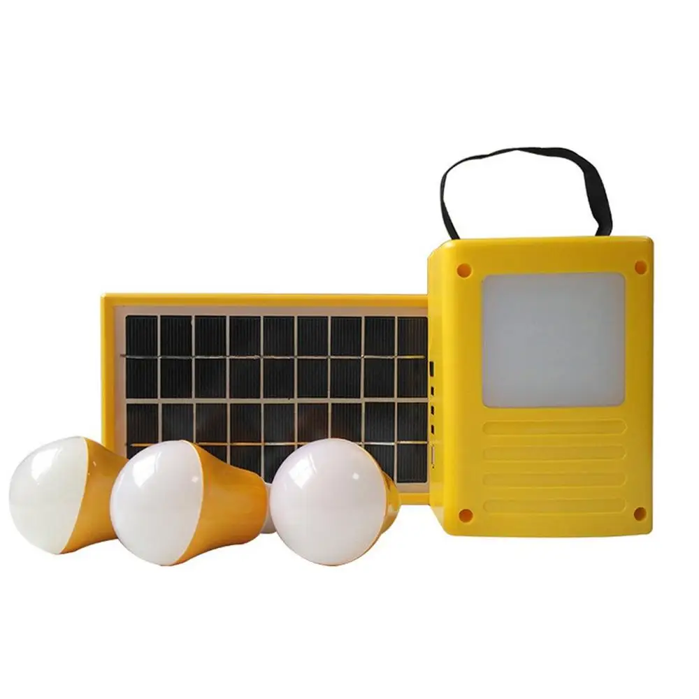 

Outdoor Multi-Function 3W Solar Power Small System Solar Camping Lighting System Home Portable Generator