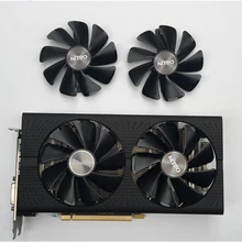 SAPPHIRE AMD Radeon NITRO+/PULSE RX580 Вентилятор Охлаждения видеокарты RX470 RX570 RX480 RX580 RX590 4G/8G кулер вентиляторы для видеокарты