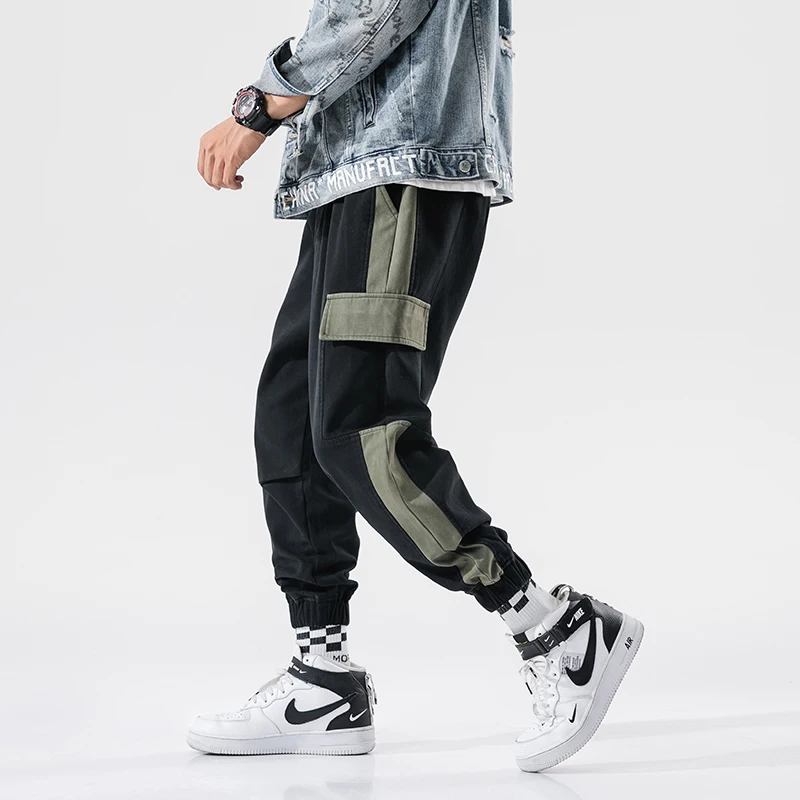 Yasword Men Pants Trousers Straight Ankle-Length Solid Color Casual Fashion Loose Male Elastic Waist Clothing Streetwear Yasword Men Pants Trousers Straight Ankle-Length Solid Color Casual Fashion Loose Male Elastic Waist Clothing Streetwear