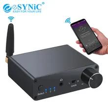 eSYNiC DAC Digital to Analog Converter with Headphone Amplifier Bluetooth Coaxial Toslink to 3 5mm Audio Adapter Support aptX