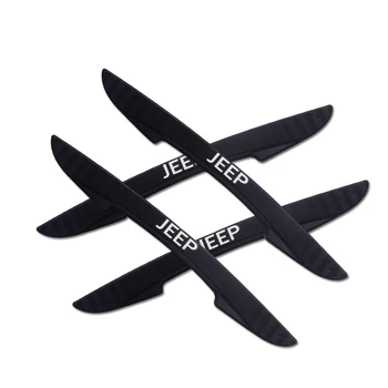 

4PCS Car Door Edge Guard Strip Srickers Car Door Side Anti-collision Strip Decals For JEEP Wrangler CJ YJ TJ JK Cherokee Patriot