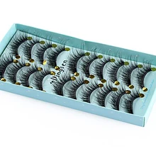 

10 Pairs / Box Natural 3D False Eyelashes Soft Faux Mink Hair EyelashesExtension Eye Makeup Tools