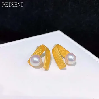 

PEISENI S925 Original Design Fine Jewelry Pearl Rings 2020 Natural Akoya Pearl jewelry 8-9mm Rings For Women Wholesale