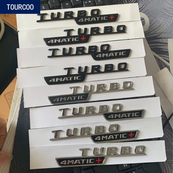

Car Fender Emblem Sticker Flat Letters for Mercedes Benz Turbo 4MATIC Modification Accessories 2pcs