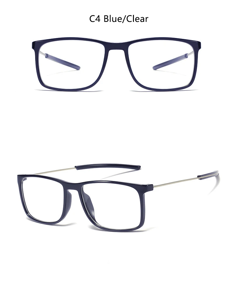 Новинка, темно-коричневые прямоугольные мужские очки, оправа для очков, ретро очки для близорукости, очки для девушек, оправа, сплав, дужки, мужские очки