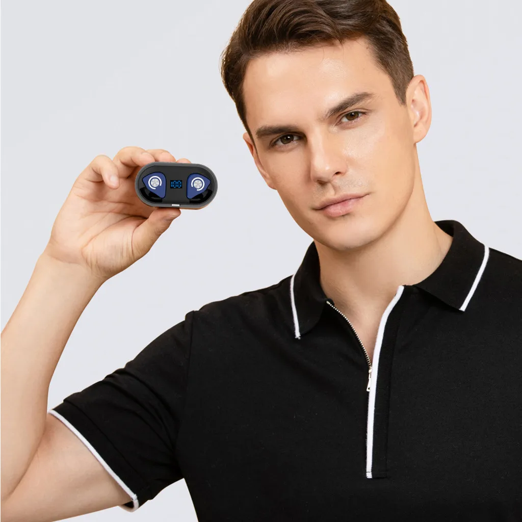 Ouhaobin Bluetooth 5,0 наушники СВЕТОДИОДНЫЙ Дисплей беспроводные наушники стерео наушники Беспроводные спортивные наушники tws 1115#2
