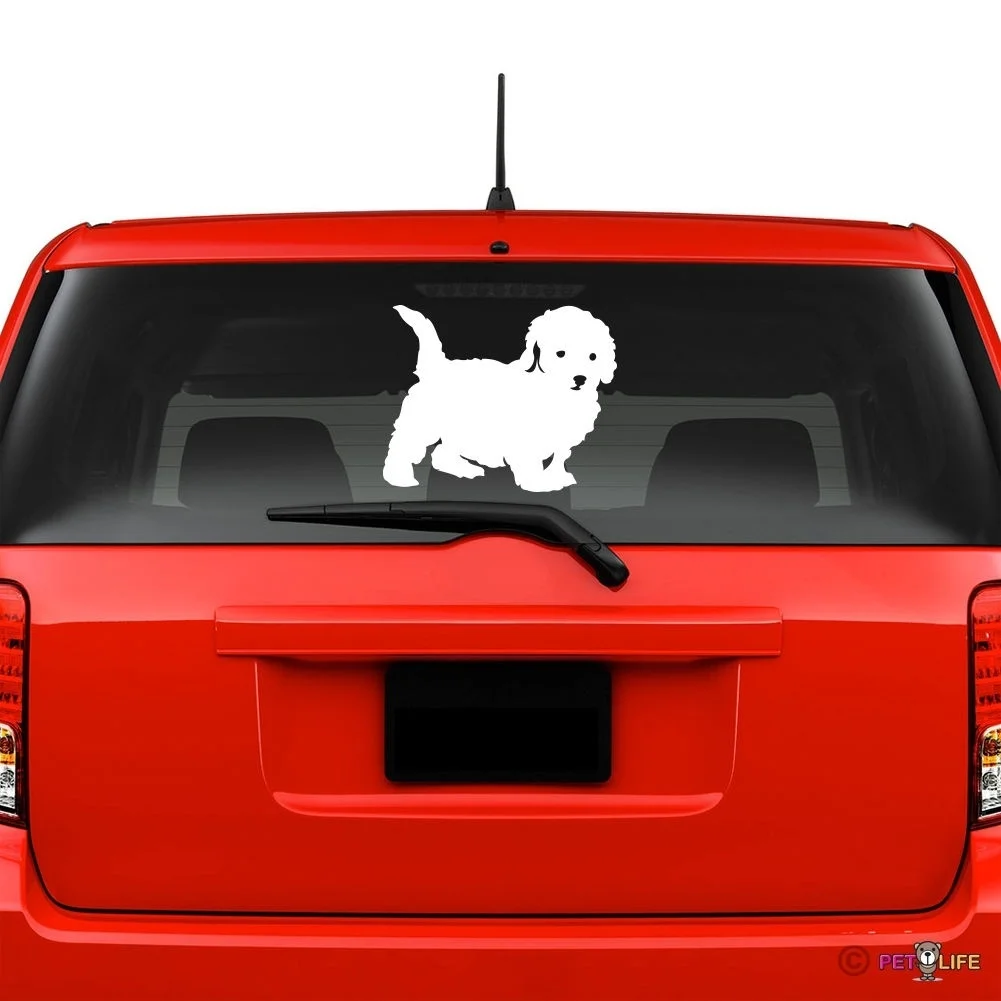 Bichon Windshield Sticker Vinyl Auto Window frise v2 window decals