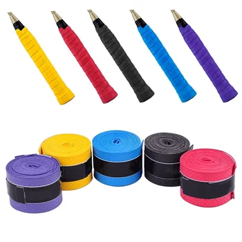 

1pcs Anti-slip Sport Fishing Rods Over Grip Sweat Band Tennis Overgrips Tape Badminton Racket Grips Sweatband