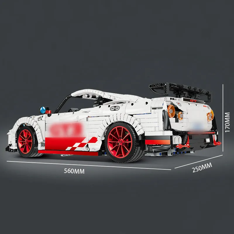 

23010 3408pcs Technical RC Racing Car With Motor Led Light Fuction Remote Control MOC-25326 Building Blocks Bricks Toys Gifts