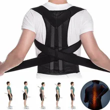 Унисекс позвоночника плечевая осанка корректор забота о здоровье дышащий корсет с воротником-стойкой поддержка регулируемый пояс задняя скобка ортопедические взрослых
