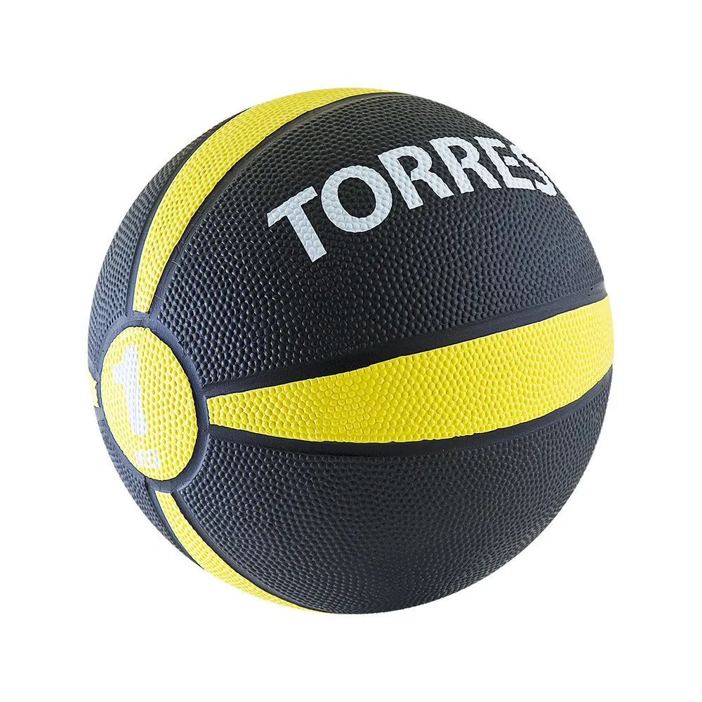 Медбол TORRES(1 кг) черно-желто-белый