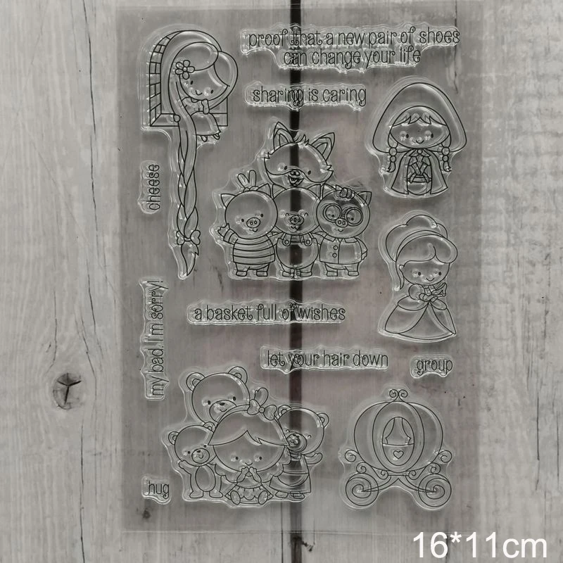 Прозрачные штампы для скрапбукинга, кролика, лисы, новинка, резиновые штампы, прозрачные, силиконовые, вечерние, для изготовления открыток, stempel, Бумажный шаблон