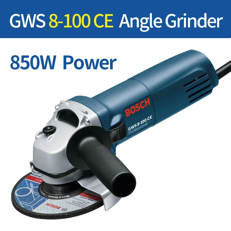 Bosch GWS серии угловая шлифовальная машина металла шлифованные для резки машина обновление Новое приспособление для полировки металла - Цвет: GWS 8-100 CE