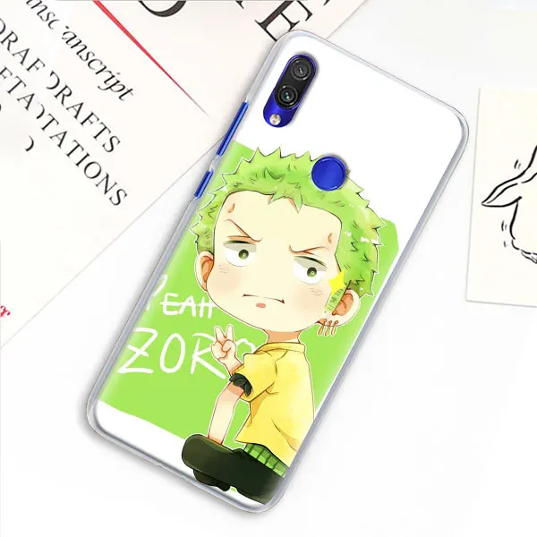 Цельный чехол Roronoa Zoro для Xiaomi mi A3 A1 A2 8 Lite 9T CC9E Play Red mi K20 Pro 7A Note 7 7S жесткий прозрачный чехол - Цвет: 13