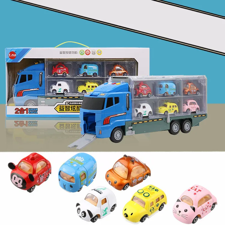 Игрушка из сплава, модель игрушки, мини-инженерный автомобиль, трактор, игрушка, машина из сплава, модель автомобиля, набор, большой контейнер, транспорт, автомобиль, игрушки - Цвет: 7