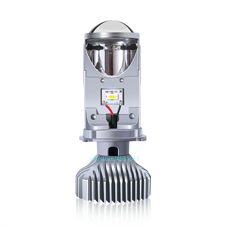 Silver 1pcs 2 шт. 90 Вт 6000K H4 светодиодный мини проектор фары объектив Automobles лампы H4 фары модифицированный автомобильный Стайлинг Hi/короче спереди и длиннее сзади) обеспечивают работу Совместного освещения 12v 24v - Испускаемый цвет: Silver 1pcs