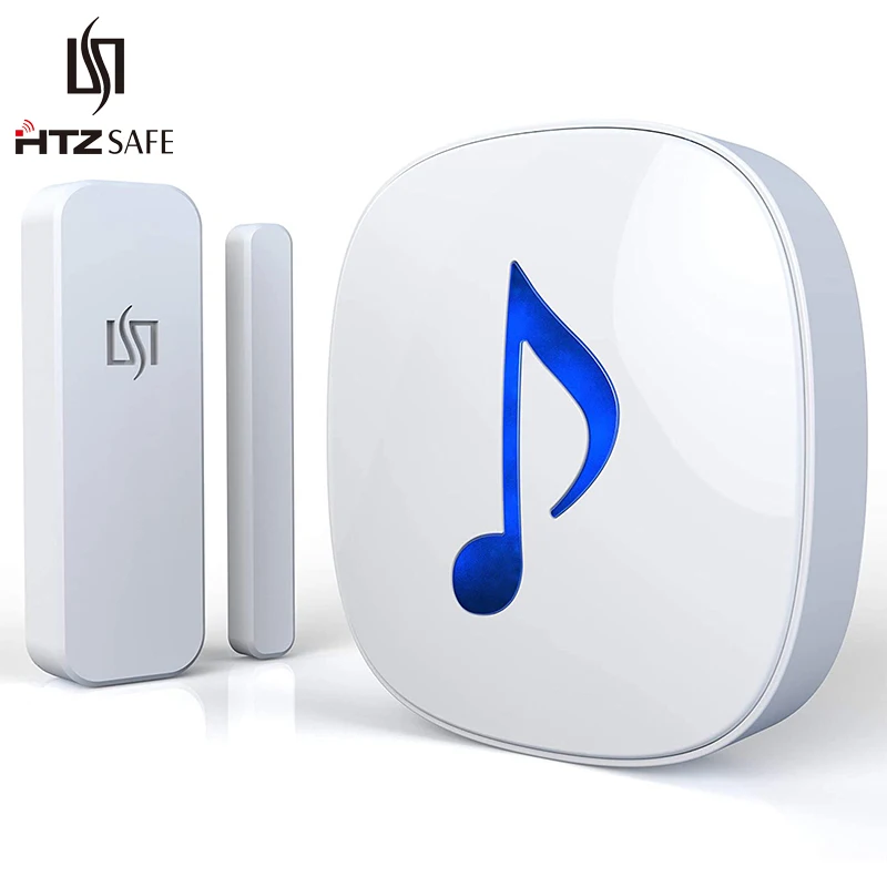 HTZSAFE Wireless Door/Window Alarm System-200เมตร-35ตัวเลือก Melodies & 4ปริมาณ 1