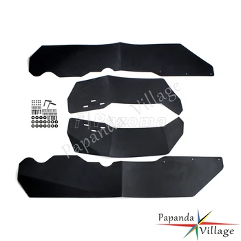 

Papanda Black Plastic UTV Fender Flare Motorcycle Mudguards Flaps for Polaris RZR XP 4 1000 2014-2017
