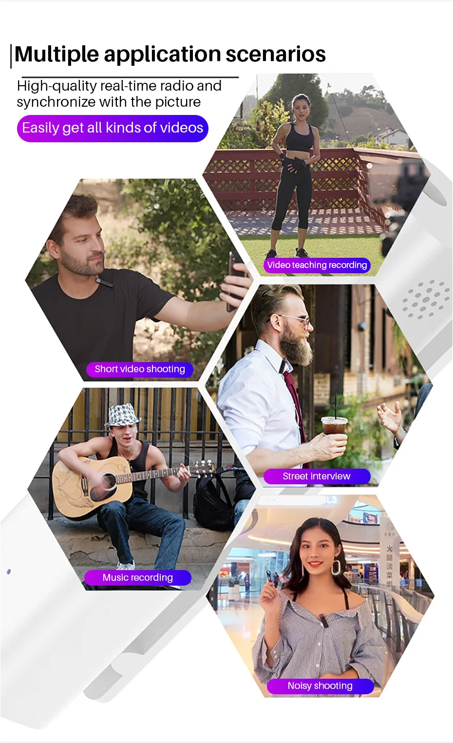 Sabinetek DSLR Smmartphone TWS записывает беспроводной микрофон в реальном времени видео аудио Vlog микрофон передатчик приемник микрофонная система