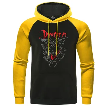 

Game Of Thrones Mens Hoodies harajuku Vintage Sweatshirt Men Clothing 2020 Autumn Winter Fleece Warm Dracarys Sport Raglan Hoody