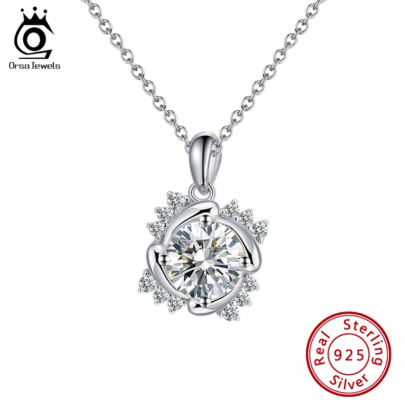 ORSA JEWELS подлинный кулон из стерлингового серебра 925 пробы ожерелье для женщин с