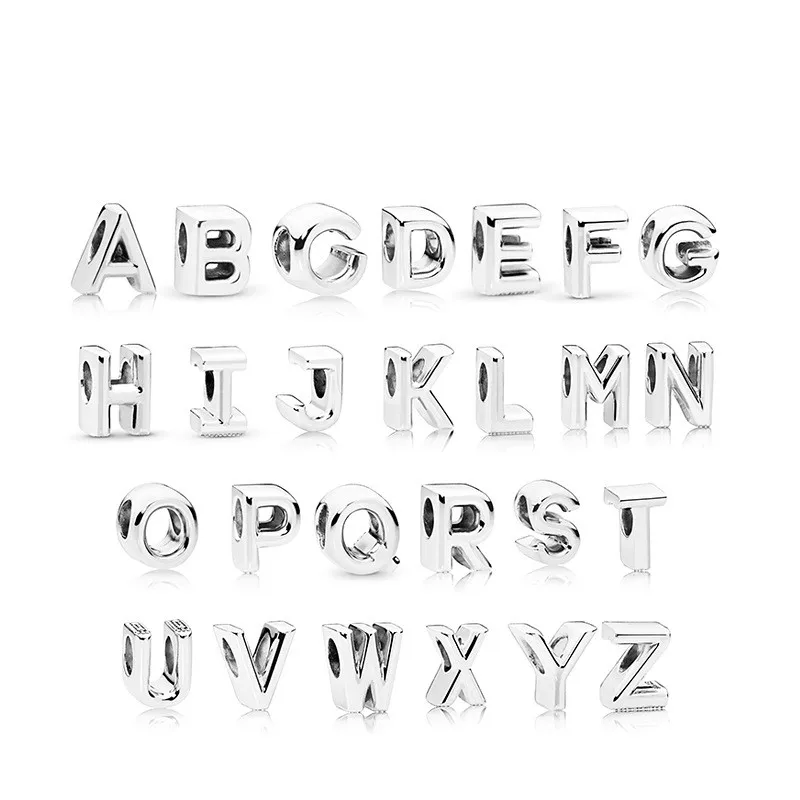 5Pcs-Wholesale-Silver-Initial-Alphabet-Letter-A-Z-Diy-Loose-Bead-Fits-Pandora-Charms-Original-Bracelet