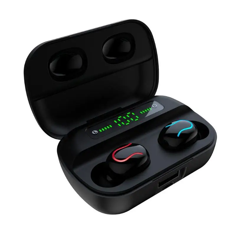 HBQ-Q82 двойной U Тип Bluetooth 5,0 наушники музыкальные наушники с зарядный чехол Классический Цвета и простой и прочная конструкция