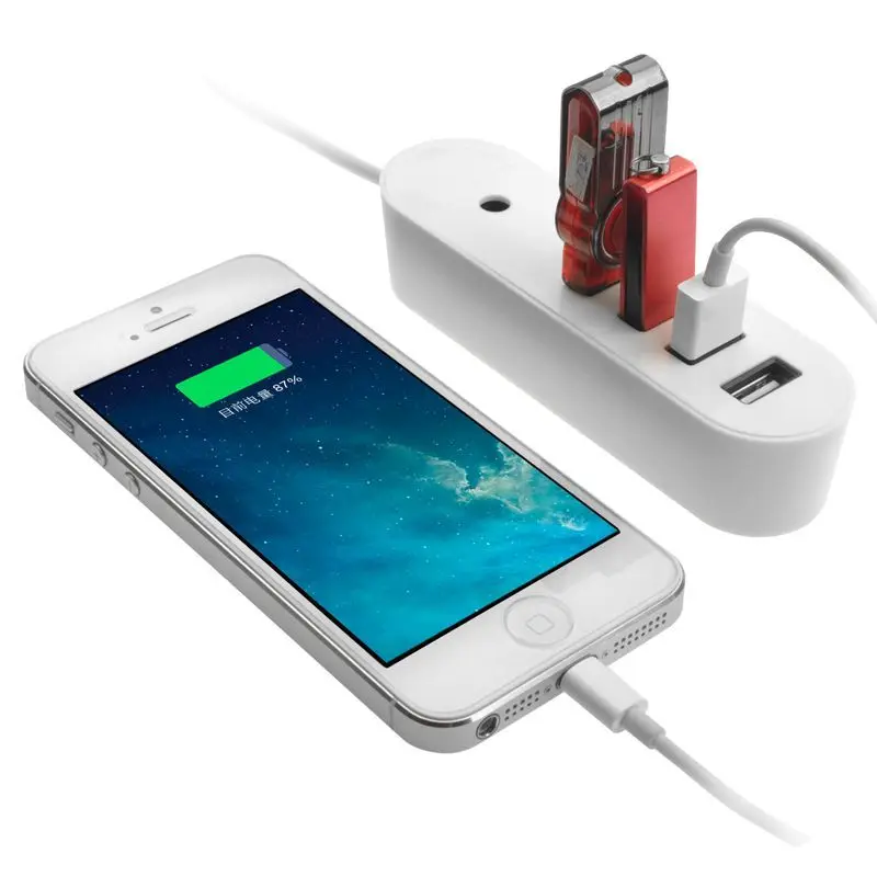 Концентратор USB 4 7 портов 2 0 высокоскоростной Сверхтонкий портовый разветвитель