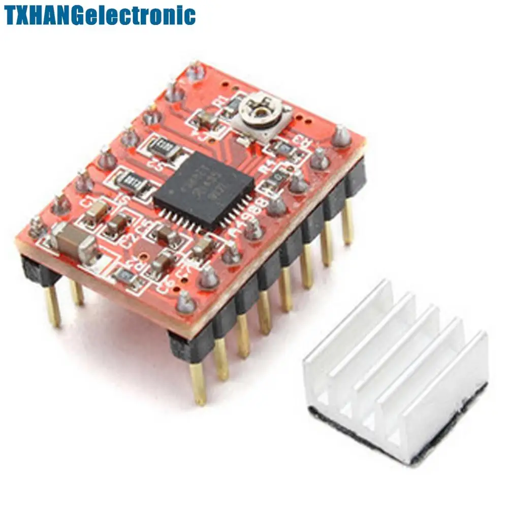 Интегральные схемы Reprap шаговый Драйвер A4988 двигатель драйвер модуль с