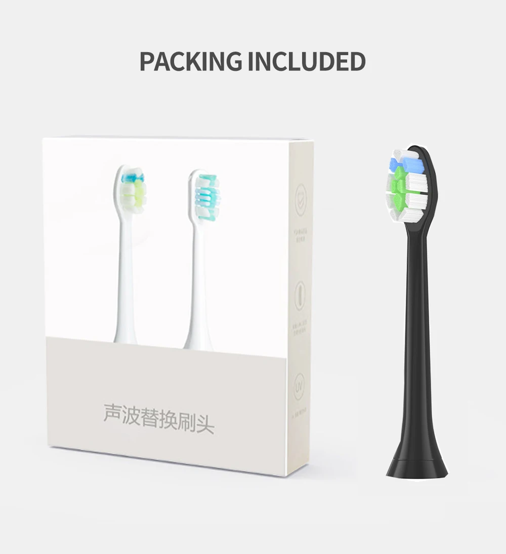Новинка, 3 шт./лот, головки зубных щеток с колпачком для Philips sonic, электрическая головка зубной щетки, все HX3/HX6/HX9/R серии HX9024 HX9022 HX9172