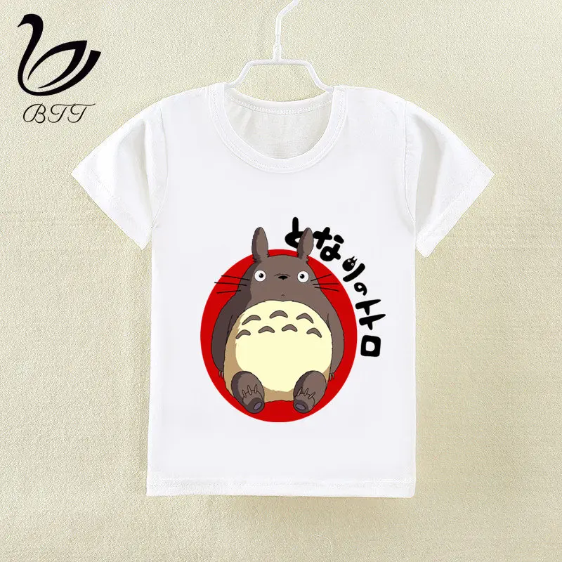 Miyazaki Hayao Kawaii Totoro/футболка с японским аниме новая футболка с принтом летние топы с короткими рукавами и круглым вырезом, Детская Повседневная футболка