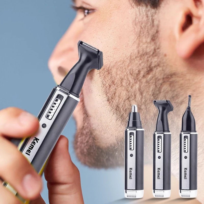 trimming eyebrows with clippers