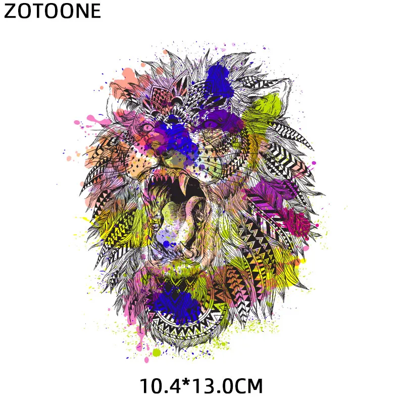 ZOTOONE наклейки с животными для железной одежды аксессуары DIY футболки Платья моющиеся теплопередачи - Цвет: ZT1291