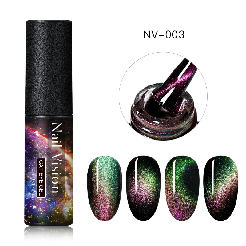 Nail Vision 9D Galaxy Гель-лак для ногтей с эффектом «кошачий глаз» Хамелеон длительный Galaxy Звездный эффект кошачьих глаз Магнитный впитывающий УФ/светодиодный лак для ногтей - Цвет: S07702